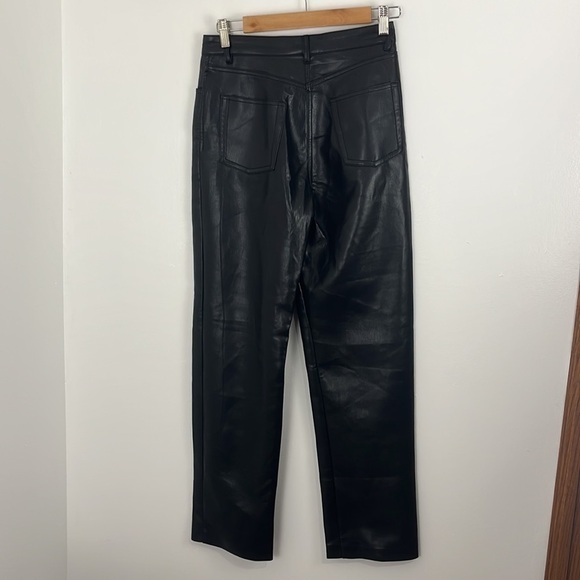Aritzia Wilfred Free Melina Vegan Leather Straight Leg Pants - Picture 8 of 9